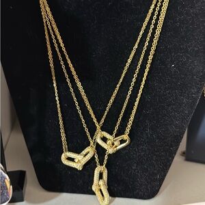 1x Gold Chain Link Necklace 18k gold plated stainless steel